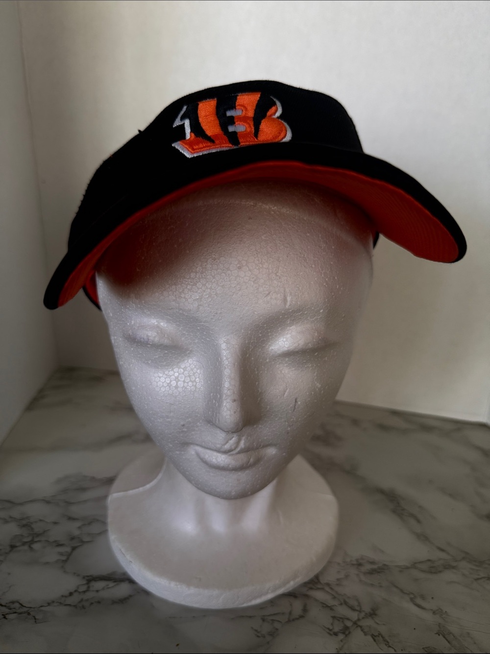 Adjustable Reebok Cincinnati Bengals Black & Orange Visor One Size Fits Most